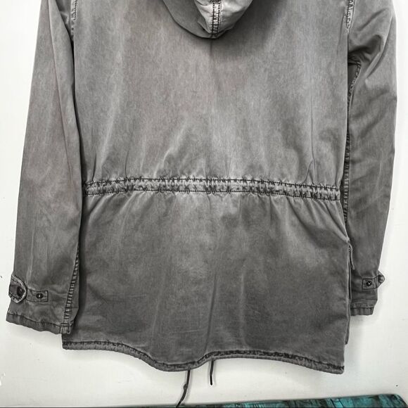Aritzia Talula Trooper Grey Black Utility Jacket Size XS Military Neutral - Picture 4 of 12